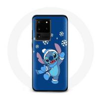 Case - Samsung - Galaxy S20 Ultra - Soft - Stitch Snow Christmas - Blue mėlyna