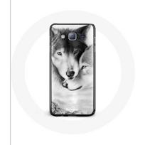 Dėklas Samsung Galaxy J7 Vilkas Duo gyvūnai