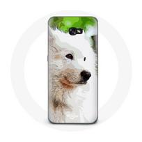 Coque pour Samsung Galaxy A8 2016 Chien Samoyède Blanc balta