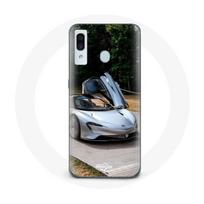 Coque pour Samsung Galaxy A40 Formule 1 McLaren Voiture Gris pilka