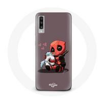 Coque pour Samsung Galaxy A50 DeadPool Unicorn Licorne