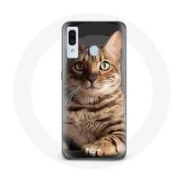 Coque pour samsung galaxy A40 Bengal Race de chats dessin Animé