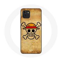 Coque pour Samsung Galaxy A03 Manga One Piece Tete de Mort juoda