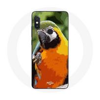 Coque pour Xiaomi Redmi Note 5 AI Dual Camera Aras Perroquet Orange vert