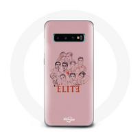 Case - Samsung - Galaxy S10 Elite - Rigid - Pink - Fanart Logo Characters Poster