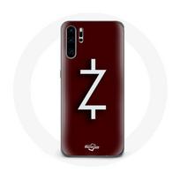 Coque pour Huawei P30 Pro Ozark Saison 4 Logo Z Blanc Fond Rouge balta