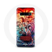 Coque pour Samsung Galaxy S10 Stranger Things Teaser Saison 4 Affiche Personnages Art