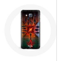 Coque pour Samsung Galaxy J7 Stranger Things Saison 4 Affiche Equipages de la Nouvelle Théorie