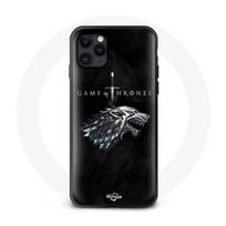 Case - Maniacase - Iphone 12 Pro - Game of Thrones - House Stark - Soft Black juoda