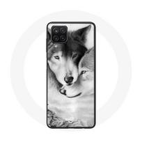 Coque pour Samsung Galaxy A22 4G Loup Duo animaux