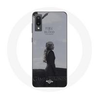 Coque pour Samsung Galaxy A02 Game of Thrones Saison 8 Daenerys Targaryen feu et sang Le Trône de Fe