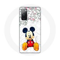 Coque pour Samsung Galaxy S20 FE Mickey Mouse Fleurs Cœurs