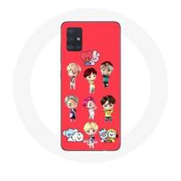 Coque pour Samsung Galaxy A51 BTS TinyTAN Animation BT21 Affiche juoda