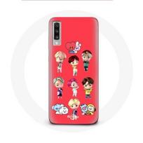 Coque pour Samsung Galaxy A50 BTS TinyTAN Animation BT21 Affiche