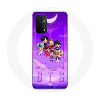 Coque pour Oppo A54 5G BTS TinyTAN Animation Affiche RM Jin Suga J-Hope Jimin Jungkook Et V Zero O’Clock