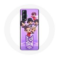 Coque pour Vivo Y72 BTS TinyTAN Animation Affiche RM Jin Suga J-Hope Jimin Jungkook Et V