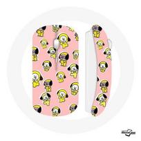 Souris Sans Fil BTS Bangtan Garçons BT21 Chimmy Jimin Fond Rose