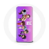 Coque pour Samsung Galaxy A6 2018 BTS TinyTAN Animation Affiche RM Jin Suga J-Hope Jimin Jungkook Et V Mic Drop Danse
