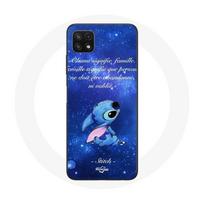 Coque pour Samsung Galaxy A22 5G Stitch Ohana Citation