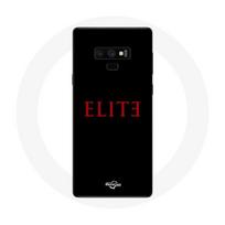 Coque pour Samsung Galaxy Note 9 Elite Saison 5 Logo Rouge Fond Noir