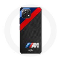 Coque pour Xiaomi Mi 11 Lite BMW M Logo carbone juoda