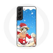 Coque pour Samsung Galaxy S21 FE Anime One Piece Luffy Le jour de Noël 2023