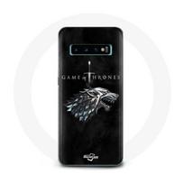 Coque pour Samsung Galaxy S10 Game of Thrones Saison 8 Le Trône de Fer La maison Stark Logo L'hiver