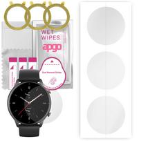 3x apgo Hidrogelio ekrano apsauga Amazfit GTR 2E, Hidrogelio plėvelė, su pozicionavimo sluoksniu, lengvas montavimas
