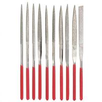 10 dalių mini deimantinių adatų rinkinys (5,5 colio bendras ilgis 150 grūdų deimantų dildė) 10pcs gray