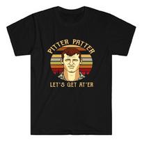 Letter Kenny Pitter Patter Lets Get At Er Black Unisex T-Shirt S