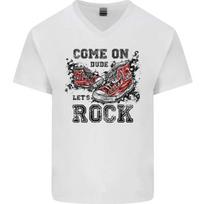 Come On Dude Lets Rock Trainers V Neck Unisex T-Shirt S
