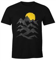 Hiking Mountains Sunrise Moonworks Unisex T-Shirt S