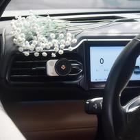 Car Air Freshener Record Player Universal Ornaments Auto Interior Decoration balta