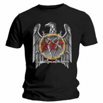 Slayer Sidabrinis Erelis Juodi Klasikinio Roko Metalo Grupės Marškinėliai Unisex S