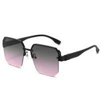New Metal Fashion Big Frame Sunglasses Trend Joker Driving Sunglasses Senior Sunglasses for Men and Women.