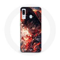 Case - Maniacase - Samsung Galaxy A30 - Angry Luffy - Flexible - Black
