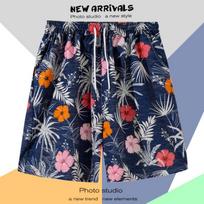 Travel Loose Large Yards Tide Beach Pants Men Quick Dry Five-point Casual Large Pants Island Vacation Shorts XXXL