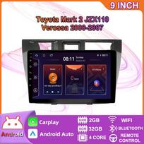 Android 2 Din Car Multimedia Player For Toyota Mark 2 JZX110 Verossa 2000-2007 Head Unit Stereo Carplay GPS Navigation BT WIFI 2+32GB 2+32GB