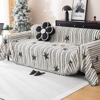 Šenilinis sofos rankšluostis Viskas įskaičiuota Prabangi sofos pagalvė Four Seasons Universal Cushion Neslystantis antklodės užvalkalas. 180*130cm