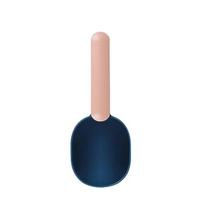 Mutli-function Portable Pet Cat Dog Food Shovel Scoop Feeding Spoon with Sealing Bag Clip Pet Feeders Pet Puppy Kitten Supplies rožinė/indigo