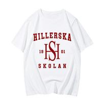 Young Royals Tshirts School Logo Athletics Graphic Printing T-shirt Boys/Girls High Street Clothes 100% Cotton Comfortable Short Sleeve Tees XS balta
