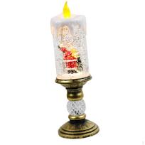 Christmas Music Box Musical Scene Creative Decorative Craft Ornament with Light for Santa