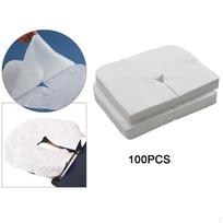 100 vienkartinių veido svėrimo užvalkalų, galvos atramų masažo užvalkalų stalams ir 30g Fabric white