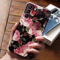 For Funda Samsung Galaxy S24 S23 S22 S21 S20 S 23 Ultra FE Plus S24Ultra S23Ultra Case 3D Rose Soft Silicone Phone Case Cover Samsung S22 Ultra