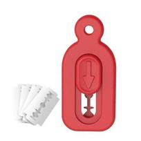 Magnetic Dough Scoring Tool with Push-Pull Design Easy to Use Bread Lame Cutter for Sourdough Baking Ergonomic Grip Bread Making Tools raudona