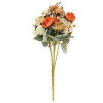 Puokštė Dirbtinė puokštė Dirbtinės džiovintos gėlės Oranžinė beige