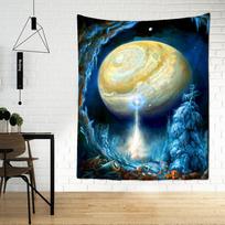 Žvaigždėta dangaus planeta gobelenas, pakabinamas ant sienos psichodelinis hipis paslaptinga visata Tapiz fono audinys namų dekoras 95x70cm