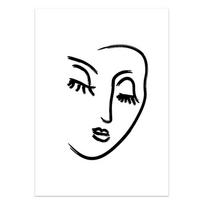 Abstraktaus drobės paveikslo Henri Matisse meno kūrinio Sienos meno spaudiniai Kūno veido piešinys figūrėlėmis Plakatas Modernūs paveikslai kambariui Namų dekoravimui 21x30cm No Frame