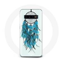 Case for Samsung Galaxy S10 Plus Dreamcatcher Blue White Background
