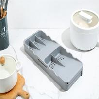 Kitchen Drawer Storage Rack Telescopic Drain Knife Fork Spoon Chopsticks Storage Box Cutlery Divider Storage Rack Organizer 39.8*16.5*4.5cm
